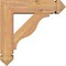 Ekena Millwork Funston Arts and Crafts Smooth Bracket w/ Offset Brace, Western Red Cedar, 5 1/2"W x 18"D x 18"H BKT0604X18X18FST03SWR - alternate 3